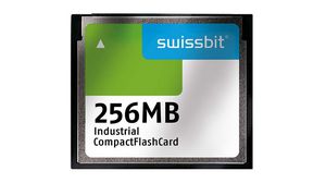Memory Card, CompactFlash (CF), 256MB, 19MB/s, 11MB/s, Grey