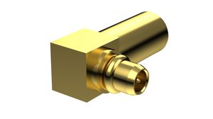 RF Connector, MMCX, Brass, Plug, Right Angle, 50Ohm