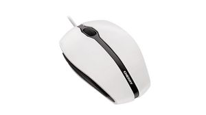 Wired Mouse 1000 1000dpi Optical Ambidextrous White