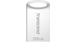 USB-sticka, JetFlash, 128GB, USB 3.0, Silver
