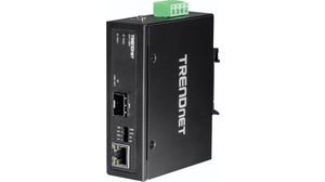 Medieomformer, Ethernet - Fiber multi-modus / Fiber enkeltmodus, Fiberporter 1SFP