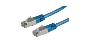 Propojovací kabel, Zástrčka RJ45 - Zástrčka RJ45, Cat 6, S/FTP, 5m, Modrá