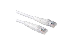 Kabel połączeniowy, Wtyczka RJ45 - Wtyczka RJ45, Cat 6, U/UTP, 5m, Biały