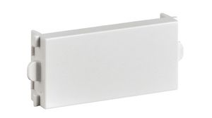 Audio and Video Module Blind Plate, White