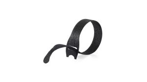 Reusable Cable Tie 200 x 12mm Fabric Black