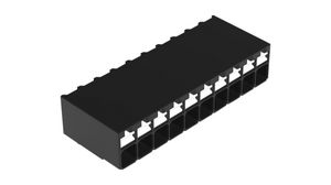 Wire-To-Board Terminal Block, THT, 3.5mm Pitch, Right Angle, Push-In, 10 Poles