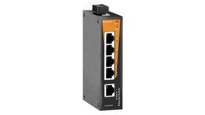 Ethernet Switch, RJ45 Ports 5, 100Mbps, Unmanaged