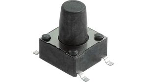 Tactile Switch, 1NO, 1.57N, 6.2 x 6.2mm, WS-TASV