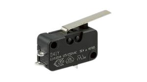 Micro Switch D4, 16A, 1CO, 1N, Lever
