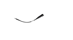 Headset Cable, 3.5 mm Jack Plug - 3.5 mm Jack Socket, 152mm, Black