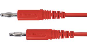 Test Lead, Red, Nickel-Plated, 1m