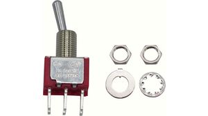Miniature Toggle Switch ON-(ON) 2 A / 5 A 2CO