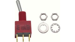 Miniature Toggle Switch ON-(ON) 2 A / 5 A 2CO IP67