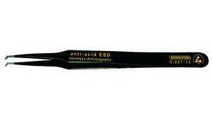 SMD-Pinzetten ESD / SMD Edelstahl Gebogen / Flach 120mm