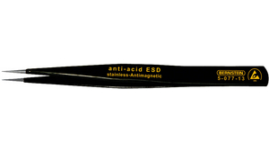SMD-Pinzetten ESD / SMD Edelstahl Fein / Stark 130mm