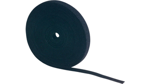 Hook and Loop Cable Tie on Reel 25m x 30mm Fabric / Polyamide Black