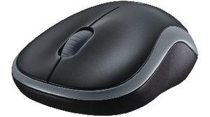 Wireless Mouse M185 1000dpi Optical Ambidextrous Black / Grey