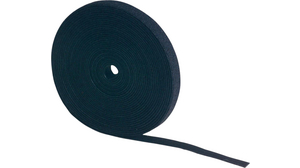 Hook and Loop Cable Tie on Reel 25m x 15mm Fabric / Polyamide Black