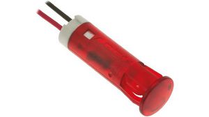 LED Indicator, Wires, Fixed, Red, AC, 220V