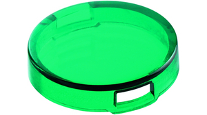Cap, Round, Green Transparent