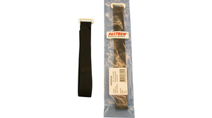 Hook and Loop Cable Tie 300 x 20mm Fabric / Polyamide Black