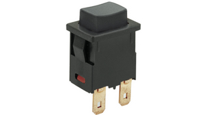 Pushbutton Switch OFF-(ON) 1NO Panel Mount Black