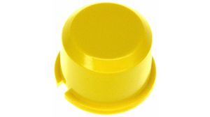 Switch Cap Round 9.6mm Yellow Plastic