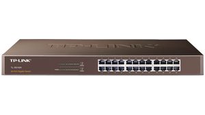 Ethernet-switch, RJ45-porter 24, 1Gbps, Uadministrert