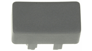 Switch Cap Rectangular Grey Plastic