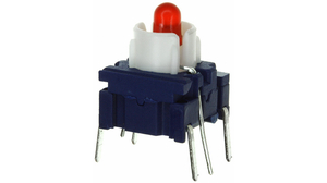 Tactile Switch, 1NO, 3N, 12.5 x 7.62mm, 3F