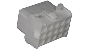Receptacle housing, Straight, 6.35 mm, 15 Pole