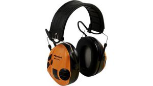 PELTOR SportTac-headset med hopfällbar huvudbåge 26dB Grön / Orange