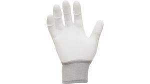 ESD Polyurethane Tip Gloves, Polyamide / Polyurethane, Glove Size Medium, Green / White