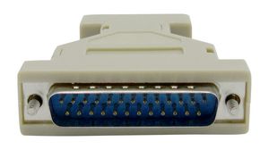 AT Modem Adapter, D-Sub 25-Pin Plug to D-Sub 9-Pin Socket, Ivory