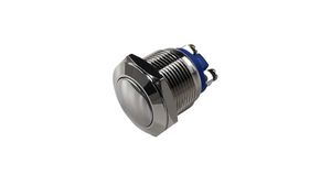 Anti-Vandal Push-Button Switch, Momentary Function, 1NO, IP65, Soldering Lugs