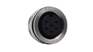 Mini Connector Socket 6 Contacts, 5A, 250V, IP67
