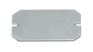 Montageplatte für PICCOLO-Gehäuse, 80 x 54mm, Verzinkter Stahl