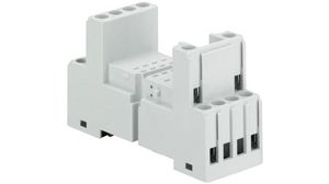 CR-M DIN Rail Relay Socket, for use with CR-M Interface Relay