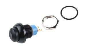Push Button Switch, Momentary, Panel Mount, 12.9mm Cutout, SPST, 28V dc, IP67