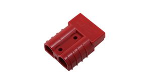 Battery Connector Housing, Neutral, 2 Poles, 50A, Red