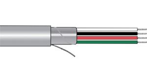 Meeraderige kabel PVC 2x2x0.36mm² Vertind koper Grijs 30m