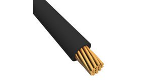 EcoWire Series Black 0.08 mm² Hook Up Wire, 28 AWG, 7/0.12 mm, 305m, MPPE Insulation