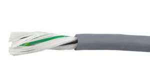 EcoFlex PUR Control Cable, 3 Cores, 2 mm², ECO, Unscreened, 30m, Grey PUR Sheath, 14 AWG