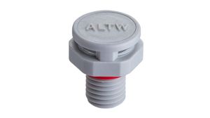 Pressure Relief Vent without Nut, Black / Red, 12.2mm, M6, IP66 / IP68