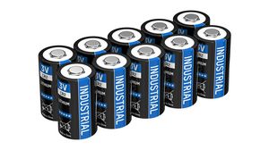 Lithium Battery, 3V, CR2, Lithium, Pack of 10 pieces