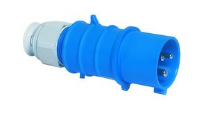 CEE Plug with Multi-Grip Cable Gland for Harsh Applications Blue / White 3P 6mm² 32A IP44 250V