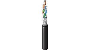 LAN-kábel PVC CAT5e 4x2x0.25mm? SF/UTP Szürke 100m