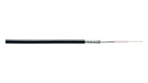 Wireless Coaxial Cable RG-174 PVC 2.79mm 50Ohm Bare Copper Black 30m