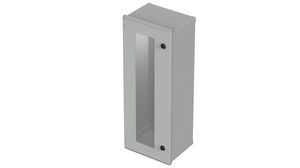 Plastic Enclosure with Viewing Window, Polysafe, 300x800x230mm, Light Grey, Glass Fibre Polyester