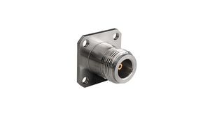 RF Connector, N-Type, Stainless Steel, Socket, Straight, 50Ohm